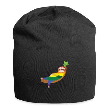 Sloth Rainbow Gay LGBTQ - Bonnet en jersey - noir - Devant