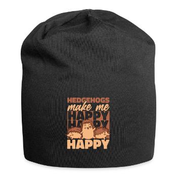 Hérisson Épineux Animal Hérisson - Bonnet en jersey - noir - Devant