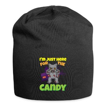 I'm Just Here For The Candy Scary Halloween Beast - Jersey-Beanie - Schwarz - Vorne