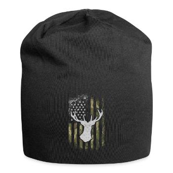 USA American Flag Patriotic Jagd Hunter - Jersey-Beanie - Schwarz - Vorne