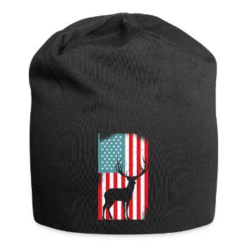 USA American Flag Patriotic Jagd Hunter - Jersey-Beanie - Schwarz - Vorne
