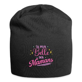 La Plus Belle Des Maman Idée Cadeau Fête Des Mères - Bonnet en jersey - noir - Devant