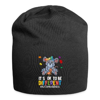 Autistic Autism Autism Awareness Day Asperger's Child - Jersey Beanie - black - Front
