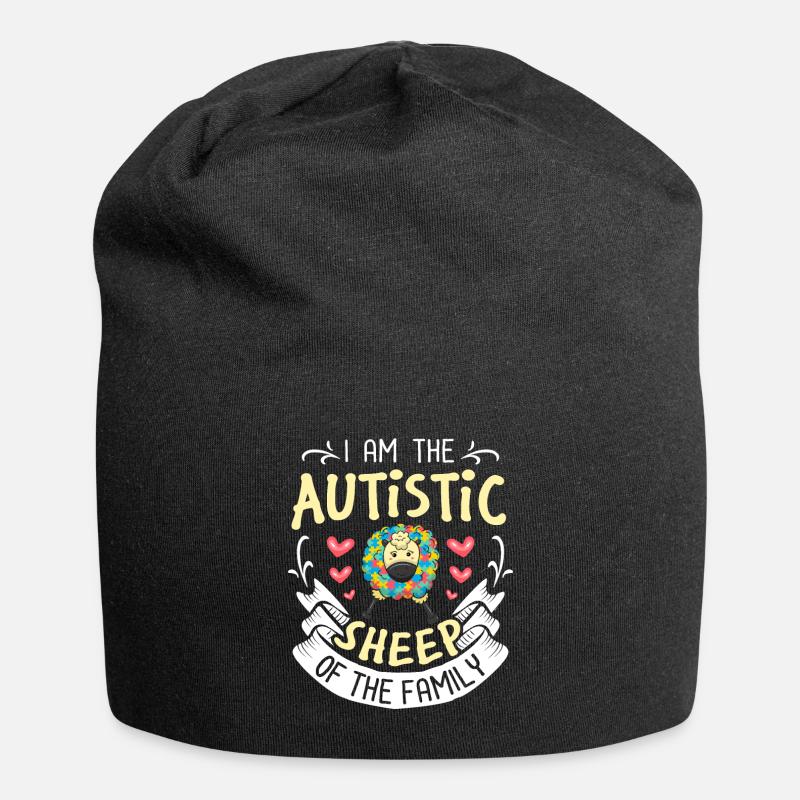 Autisme - Bonnet en jersey - noir