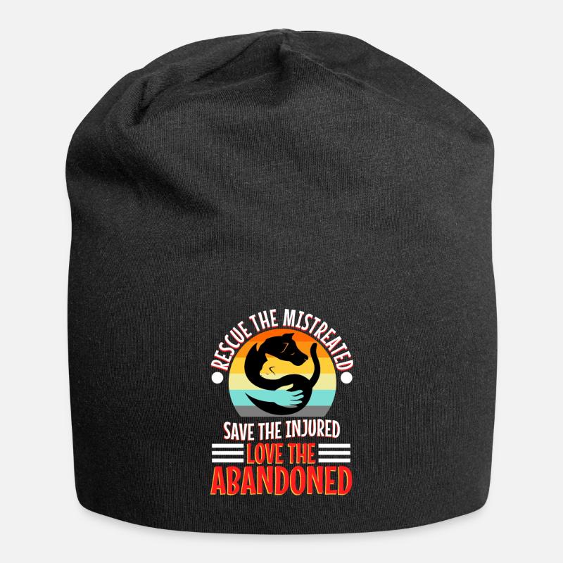 Rescue the mistreated - Jersey-Beanie - Schwarz