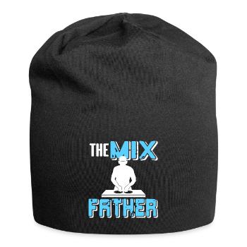 The MIX Father Cool Retro Funny Deejaying DJ - Jersey Beanie - black - Front