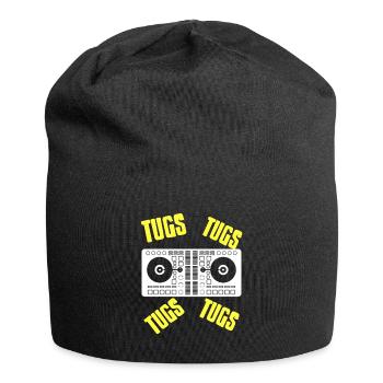TUGS TUGS Cool Retro TECHNO DJ Lover Designs - Jersey Beanie - black - Front