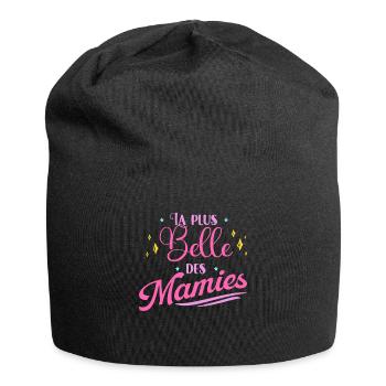 Plus Belle Des Mamies Cadeau Fête Des Grands-Mères - Bonnet en jersey - noir - Devant