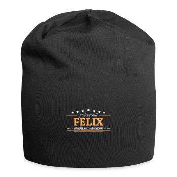 Professionell Felix Name Vorname - Jersey-Beanie - Schwarz - Vorne
