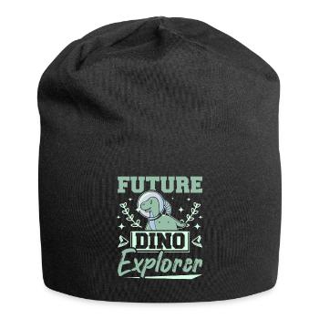 Enfants dinosaures futur dino explorateur - Bonnet en jersey - noir - Devant