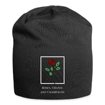 Roses, ChaneI and - Jersey Beanie - black - Front
