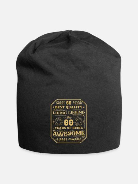 60 anniversaire 60 ans homme 60 ans légendaire 60 - Bonnet en jersey - noir