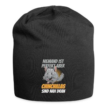 Chinchilla ist fast perfekt Wollmaus - Jersey-Beanie - Schwarz - Vorne