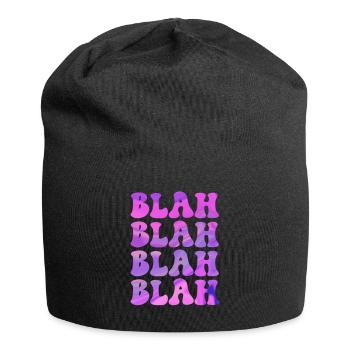 BLAH blah Funny saying cool design for you - Jersey Beanie - black - Front
