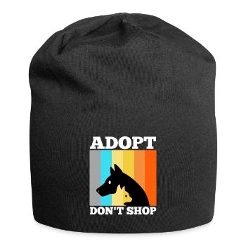 Adoptez ne magasinez pas - Bonnet en jersey - noir - Devant
