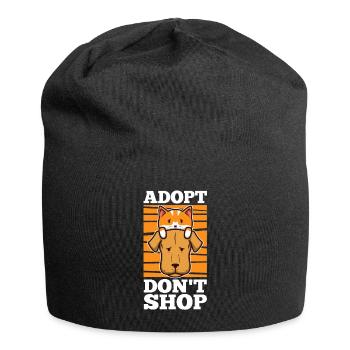 Adoptez ne magasinez pas - Bonnet en jersey - noir - Devant