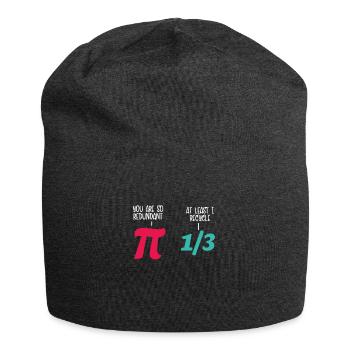 Mathe Spaß Pi - Jersey-Beanie - Anthrazit - Vorne