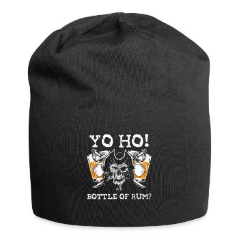 Yo Ho Bouteille de rhum - Bonnet en jersey - noir - Devant