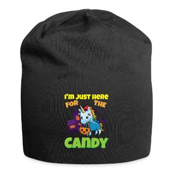 I'm Just Here For The Candy Scary Halloween Beast - Jersey-Beanie - Schwarz - Vorne