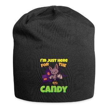 I'm Just Here For The Candy Scary Halloween Beast - Jersey-Beanie - Schwarz - Vorne