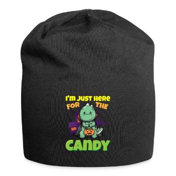 I'm Just Here For The Candy Scary Halloween Beast - Jersey-Beanie - Schwarz - Vorne