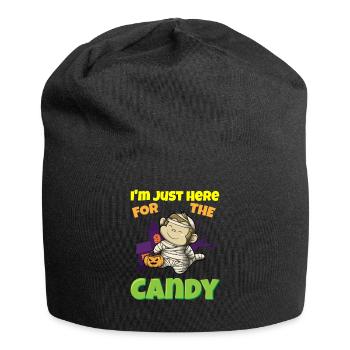 I'm Just Here For The Candy Scary Halloween Beast - Jersey-Beanie - Schwarz - Vorne