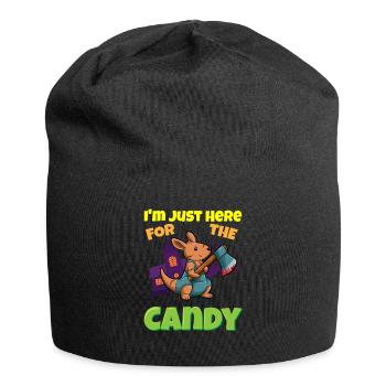 I'm Just Here For The Candy Scary Halloween Beast - Jersey-Beanie - Schwarz - Vorne