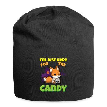 I'm Just Here For The Candy Scary Halloween Beast - Jersey-Beanie - Schwarz - Vorne