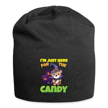 I'm Just Here For The Candy Scary Halloween Beast - Jersey-Beanie - Schwarz - Vorne