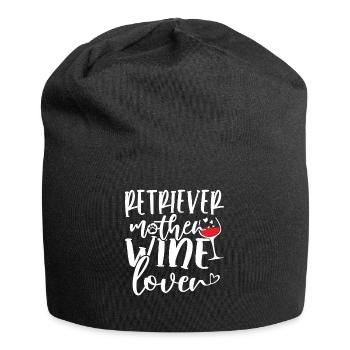 Wine Lover RETRIEVER Mother - Jersey-Beanie - Schwarz - Vorne