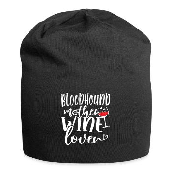 Amateur de vin BLOODHOUND Mère - Bonnet en jersey - noir - Devant