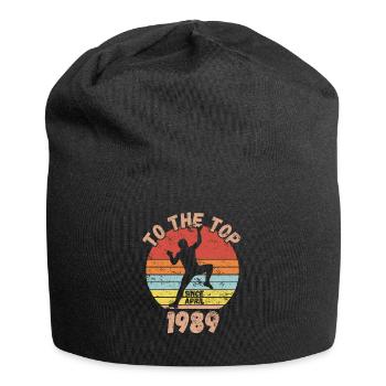 Birthday Climbing Bouldering since April 1989 - Jersey Beanie - black - Front