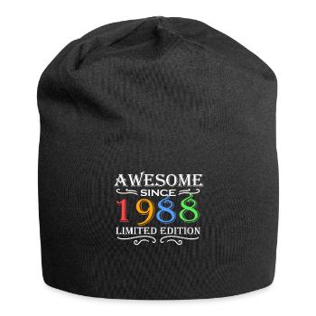 1988 - Jahrgang 1988 - Jersey-Beanie - Schwarz - Vorne