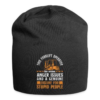Certified Forklift Truck Operator - Jersey-Beanie - Schwarz - Vorne