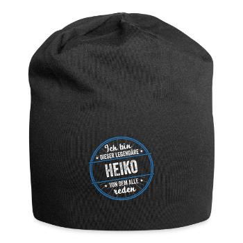 Ich bin dieser legendärer Heiko Name - Jersey-Beanie - Schwarz - Vorne