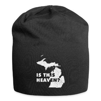 Carte terrestre Amérique État Accueil Paradis Michigan - Bonnet en jersey - noir - Devant