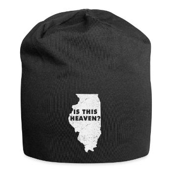 Carte terrestre Amérique État Accueil Paradis Illinois - Bonnet en jersey - noir - Devant