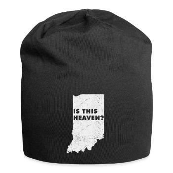 Land Map America State Home Heaven Indiana - Jersey Beanie - black - Front
