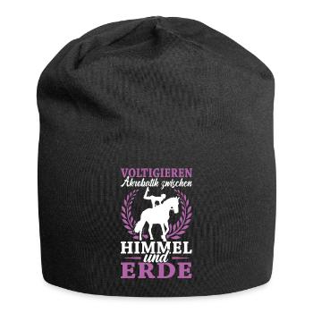 Voltigieren - Jersey-Beanie - Schwarz - Vorne