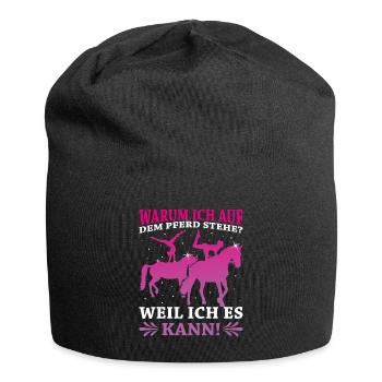 Voltigieren - Jersey-Beanie - Schwarz - Vorne