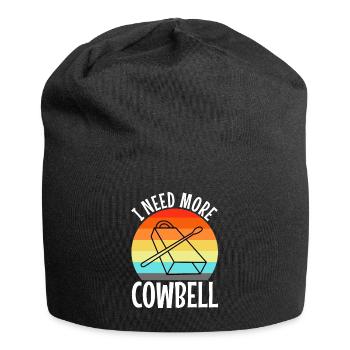 I need more Cowbell - Jersey-Beanie - Schwarz - Vorne