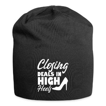 Schließen Von Angeboten In High Heels Real Estate - Jersey-Beanie - Schwarz - Vorne