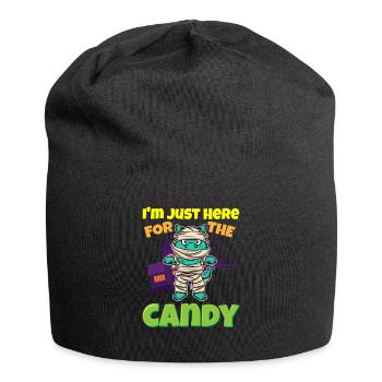 I'm Just Here For The Candy Scary Halloween Beast - Jersey-Beanie - Schwarz - Vorne