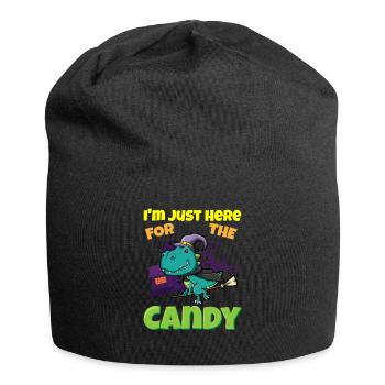 I'm Just Here For The Candy Scary Halloween Beast - Jersey-Beanie - Schwarz - Vorne