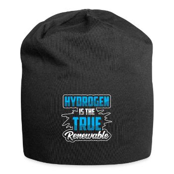 Hydrogen is the true renewable energy - Jersey Beanie - black - Front