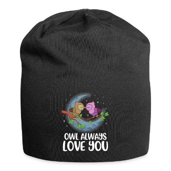 Owl Always Love You Eule Geschenk - Jersey-Beanie - Schwarz - Vorne