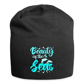 Beauty of the seas dolphins - Jersey Beanie - black - Front