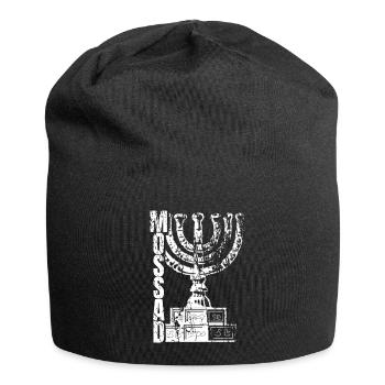 Mossad Israel Israeli Intelligence Tel Aviv - Jersey Beanie - black - Front