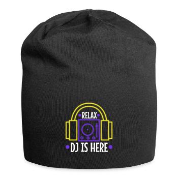 Relax the DJ is here - Jersey Beanie - black - Front