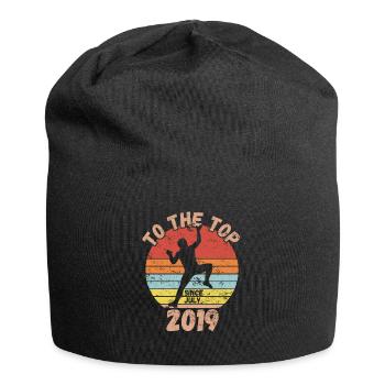 Geburtstag Klettern Bouldern seit Juli 2019 - Jersey-Beanie - Schwarz - Vorne